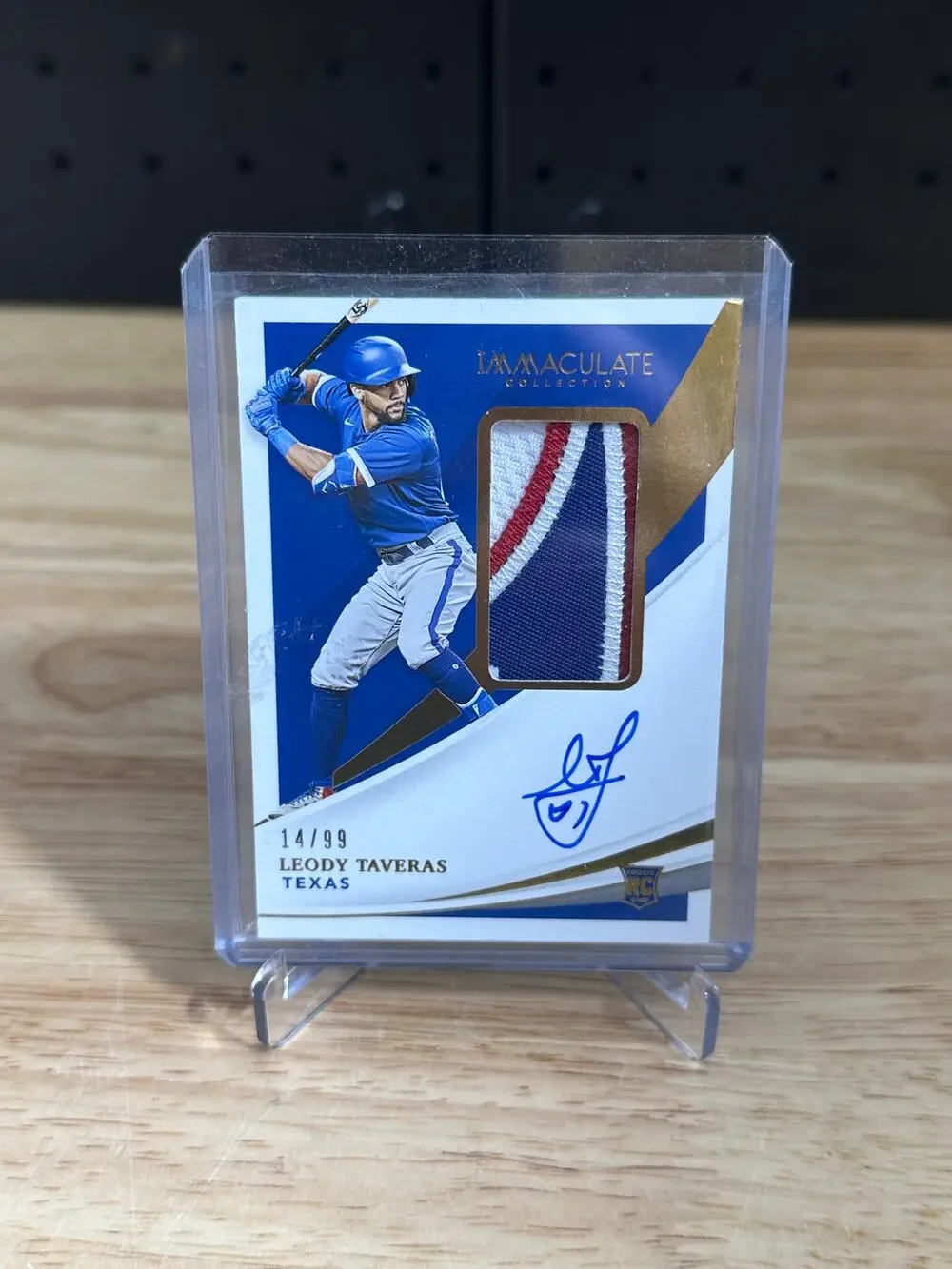 2021 immaculate collection leody taveras patch auto /99